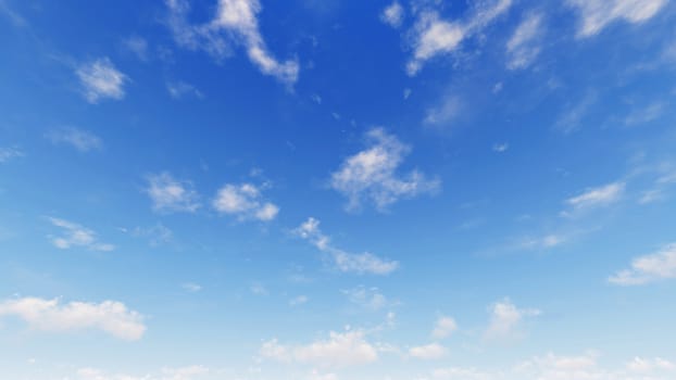 Cloudy blue sky abstract background, blue sky background with tiny clouds, 3d illustration