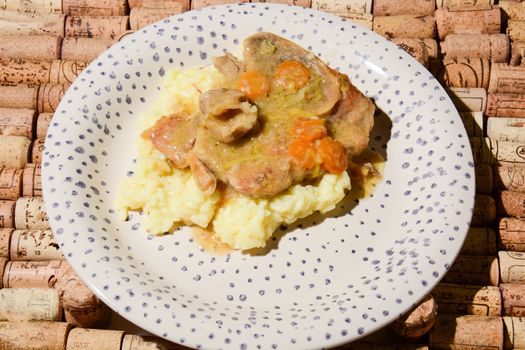 winter food italian fine food marrowbone with rice