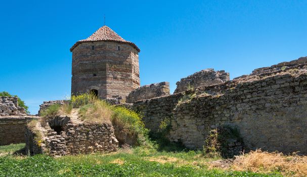 Akkerman Citadel in Bilhorod-Dnistrovskyi near Ukrainian Odessa city in a sunny day