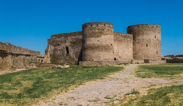 Akkerman Citadel in Bilhorod-Dnistrovskyi near Ukrainian Odessa city in a sunny day