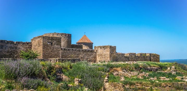 Akkerman Citadel in Bilhorod-Dnistrovskyi near Ukrainian Odessa city in a sunny day