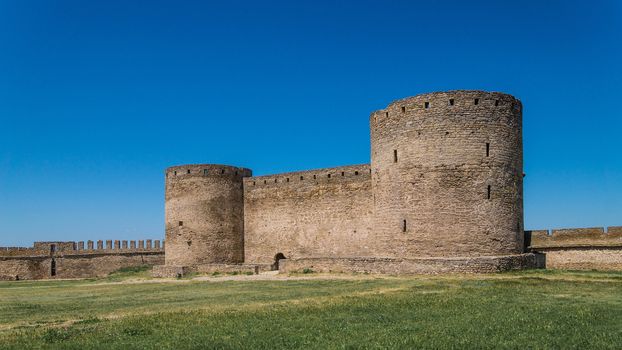 Akkerman Citadel in Bilhorod-Dnistrovskyi near Ukrainian Odessa city in a sunny day