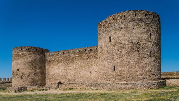 Akkerman Citadel in Bilhorod-Dnistrovskyi near Ukrainian Odessa city in a sunny day