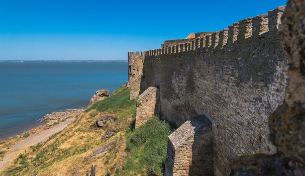 Akkerman Citadel in Bilhorod-Dnistrovskyi near Ukrainian Odessa city in a sunny day