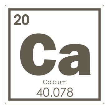 Calcium chemical element periodic table science symbol