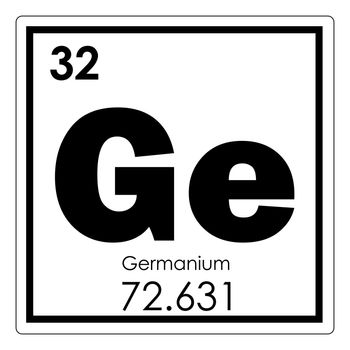 Germanium chemical element periodic table science symbol