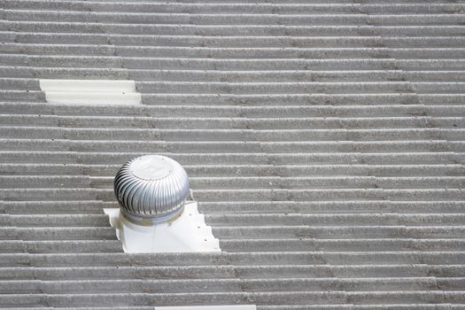 Ventilation on the old roof.