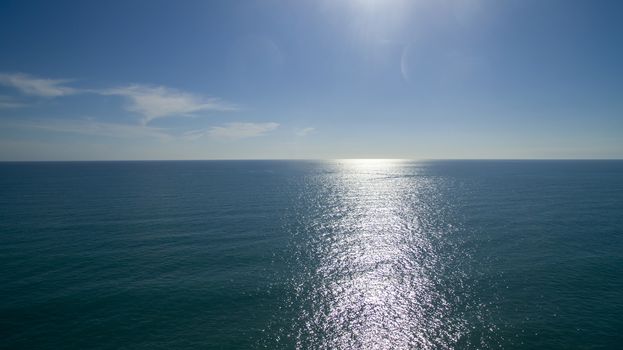 Calm ocean surface mediterranean Sea Antalya Turkey