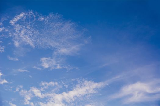 Blue sky with cloud, clean energy power, clear weather background