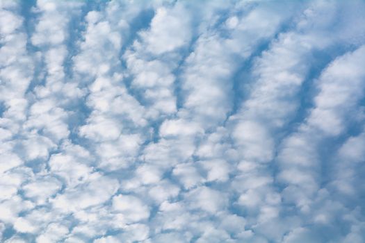 Blue sky with cloud, clean energy power, clear weather background