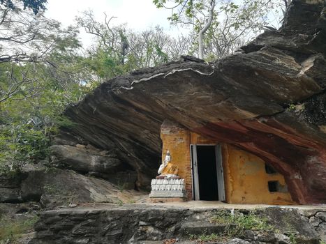 Worship Buddhist pavilion statue at Temple in Thailand  And historical attractions.