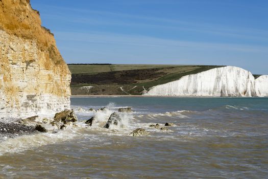 View of the Sussex Coastline from Hope Gap