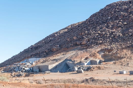 A marble quarry near Skuitklip on the road from the N14-road to the Onseepkans border post on the border of Namibia