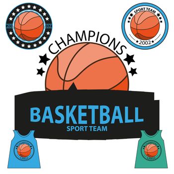 buttifull Set of Basketball championship logo. illustration