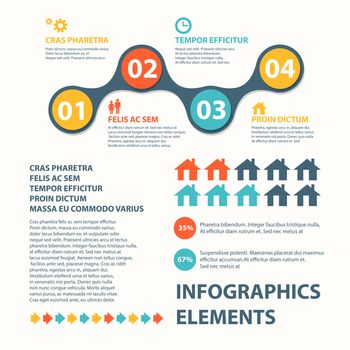 Business Infographics circle origami style. can be used for workflow layout, banner, diagram, number options, step up options, web design. illustration