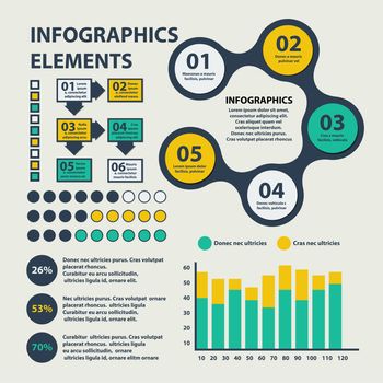 Business Infographics circle origami style. can be used for workflow layout, banner, diagram, number options, step up options, web design. illustration