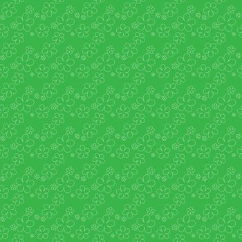 Clover leaves background. St Patricks day background. Seamless pattern. illustration