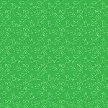Clover leaves background. St Patricks day background. Seamless pattern. illustration
