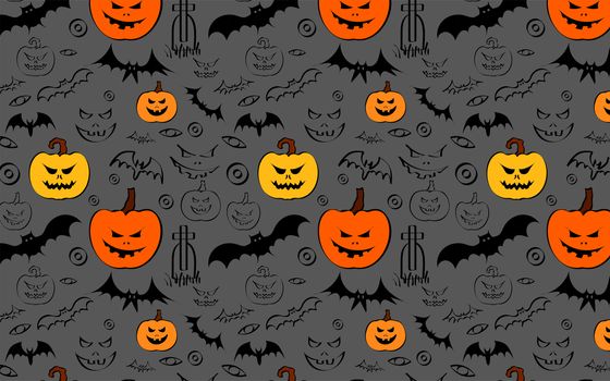 Bright background for a holiday of halloween. illustration