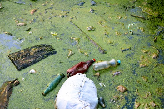 old abandoned rubbish water ecology nature pollution