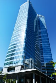 Modern architecture of Paris in district la Defence, France