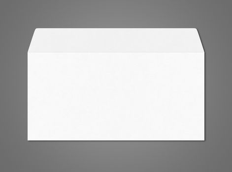 White enveloppe mockup template isolated on dark grey background
