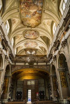 church of silk art, complex of the saints Filippo and Giacomo in Naples, Italy