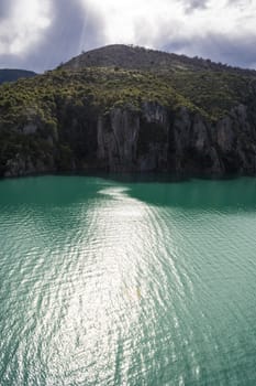 Lake Kremaston, Evrytania region, Greece - It is the largest artificial lake in Greece.