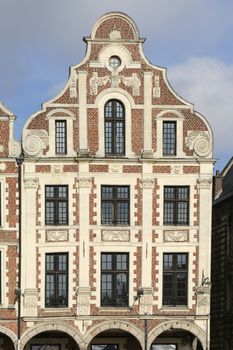 The townhall and the Grand place in the French Arras