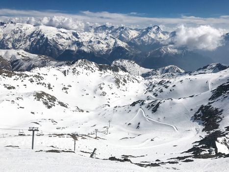 Winter images from the Ski Domain of Alpe d'Huez - France