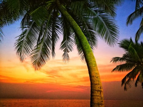 beautiful sky and beach in Thailand