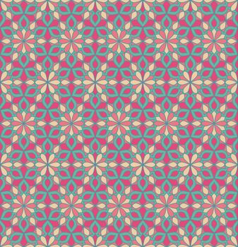 Abstract flower is seamless patterns can be used for wallpaper pattern fills and background.