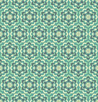 Green flower is seamless patterns can be used for wallpaper pattern fills and background.