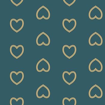  seamless pattern with nice hearts on background.