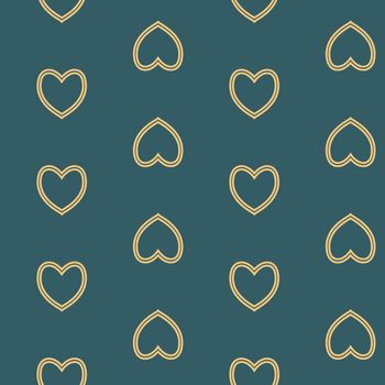  seamless pattern with nice hearts on background.