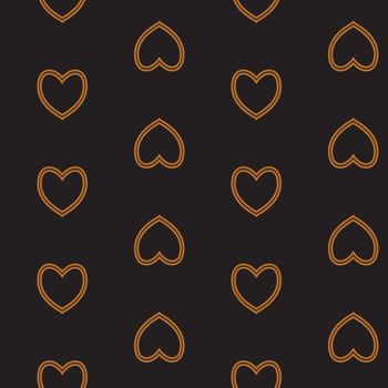  seamless pattern with nice hearts on background.