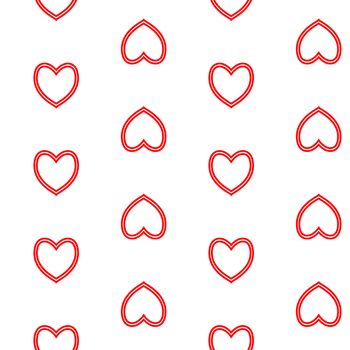  seamless pattern with nice hearts on background.