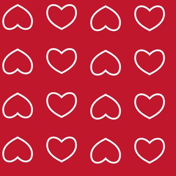  seamless pattern with nice hearts on background.