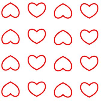  seamless pattern with nice hearts on background.