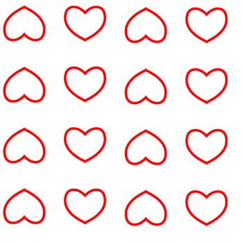  seamless pattern with nice hearts on background.