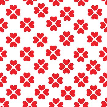  seamless pattern with nice hearts on background.