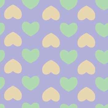  seamless pattern with nice hearts on background.