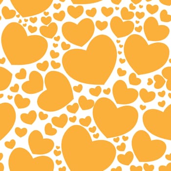  seamless pattern with nice hearts on background.