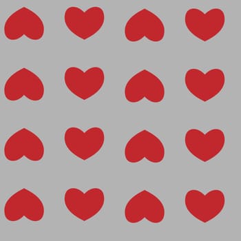  seamless pattern with nice hearts on background.