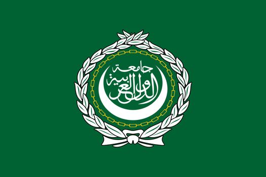 Arab States League flag Muslim symbol illustration