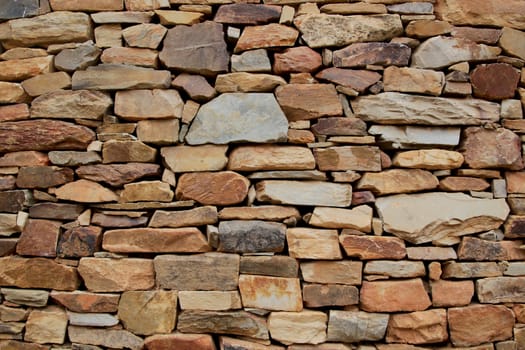 red stones wall, background