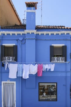 Colorful houses on the island of Murano