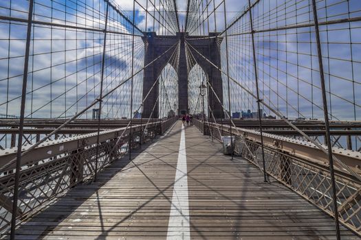 detail of brooklyn bridge