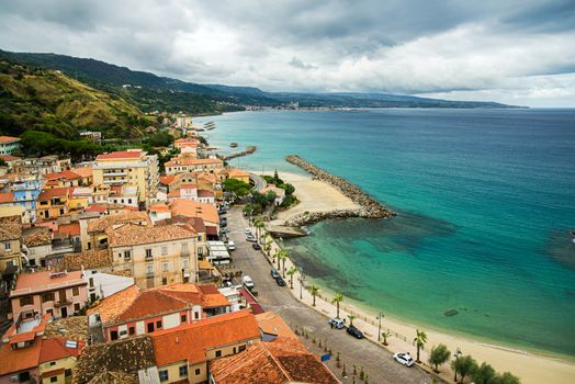 aerial view of Pizzo Calabro, Italy