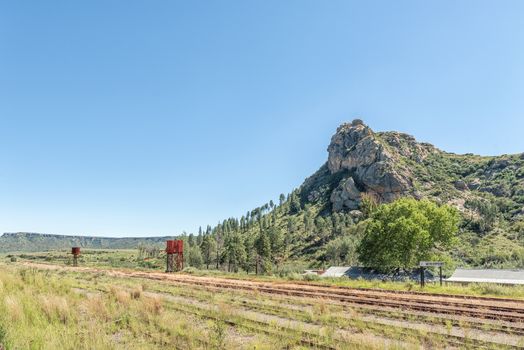 The train station in Modderpoort, a village near Ladybrand in the Free State Province